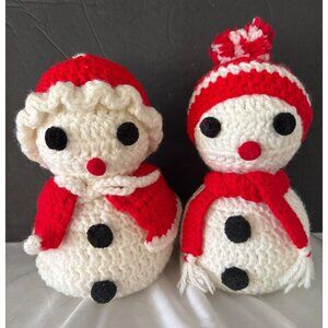 Grandma made with love Mrs. & Mr. Snowman 10" Christmas